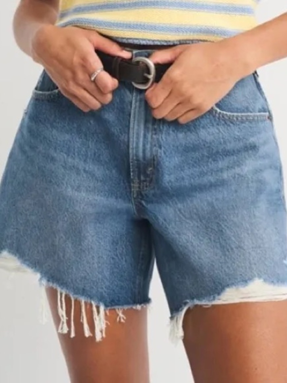 Abercrombie & Fitch Loose Short High Rise Curve Love